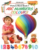 Picture word book with ABC NUMBERS AND COLOURS